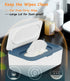 Wipes Dispenser, Wipe Holder for Baby & Adult, Seposeve Refillable Wipe Container, Keeps Wipes Fresh, One-Handed