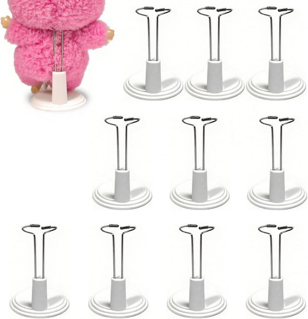 Bofiyma 10 Pack Adjustable Doll Stand - Compatible with labubu, Display Holder for
