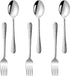 TeamFar Child Utensils Set of 6, Stainless Steel Kids Silverware Spoons & Forks for Self Feeding, Dishwasher Safe