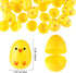 36Pcs TUPARKA Easter Eggs Bulk Fillable Easter Eggs Plastic Easter Chicken Eggs for Basket Stuffers, Egg Hunt, Party
