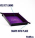 FanRoll by Metallic Dice Games Purple Fold Up Velvet Dice Tray w/PU Leather Backing: Role Playing Game Dice Accessories
