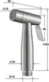 XKHLQLPEF 2 Set Handheld Bidet Sprayer for Toilet, Mode Water Cloth Diaper Sprayer Stainless Steel Toilet Mount
