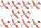 TOYANDONA 10Pcs Rubber Band Powered Airplane Model Glider Planes for Kids Birthday Party Favor Indoor Outdoor Toys