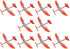 TOYANDONA 10Pcs Rubber Band Powered Airplane Model Glider Planes for Kids Birthday Party Favor Indoor Outdoor Toys