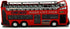 Chicago Sightseeing Double Decker Bus Open Top, Red 2168CG - 6 Inch Scale Diecast Model Replica