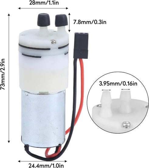 3-6V Water Cooling Pump RC 370 Water Pump Equipped With Step-Down Module Portable Low Noise Mini Water Transfer Utility Pump for RC Boats Motor