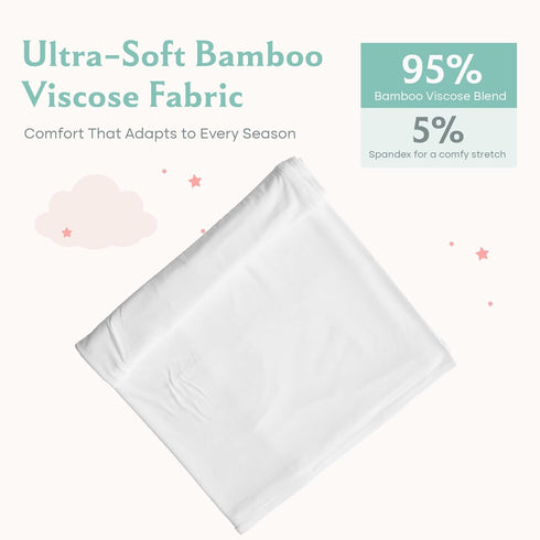 Caden Lane Baby Swaddle & Receiving Blanket, Soft, Breathable & Temperature-Regulating Bamboo Viscose Fabric