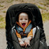 JJ Cole Winter Baby Car Seat Cover, Black, for Baby Seat or Stroller, Warm Sherpa Lining