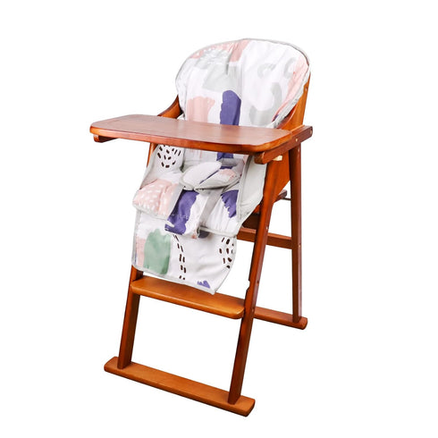 High Chair Pad, High Chair Cushion, Cute Pattern, Comfortable Seat Belt Design, Soft and Comfortable Seat Cushion