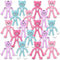 ArtCreativity Mini Cats Bendable Toys for Kids, Set of 48 Flexible Cat