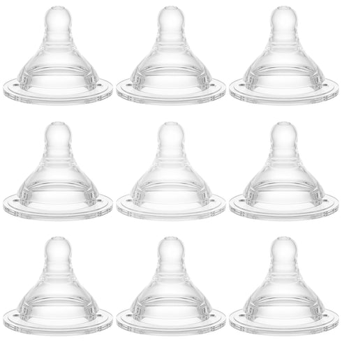 Bottle Nipples Ideal for Thicker Liquid Nipple Level 5, 9m+, Compatible with