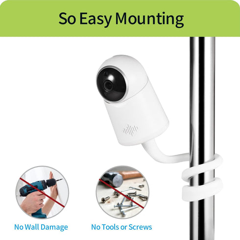 LONNKY 17 Inch Baby Monitor Mount, Compatible with Babystar CF6850/CF6851 and Vtech VM901/VM919HD
