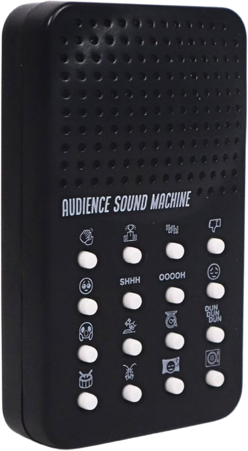 16 16 Audience Sound Machine with Cheers, Boos, Applause, Cheering, Cricket Noises, Rim Shot, Record Scratch - Portable
