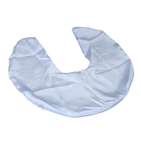 Grey & Blue Washable Nursing Pillow Cover - Soft Satin for Breastfeeding