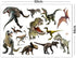 Kiddale 3D Watercolour Dinosaur Kids Wall Stickers, Peel and Stick Removable Wall Decals for Nursery Bedroom