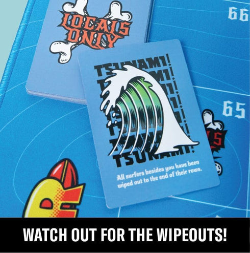 Tubular Chutes and Ladders Board Game, 80/90's Surf and Skate Inspired Designs for Kids and Family
