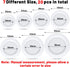 Boao 20 Pieces Piggy Bank Stopper Replacement, Bulk Rubber Plugs in 7 Sizes (White)