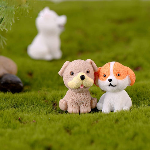 12 Pcs Dog Figures for Kids, Animal Toys Set Cake Toppers, Dog Figurines Collection Playset