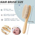 MFCHICIFY Set,Engraved Personalized Baby Comb and Brush Baby Hair Brush with Birth Flowers,Newborn Gift, Personalized