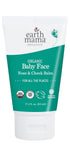 Earth Mama Organic Baby Face Nose & Cheek Balm, Moisturizer with Calendula Oil, 2-Fluid Ounce