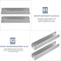 Healvian 2pcs Fence Reinforcement Grooves - U Shaped Gates Groove Steel Pet Gate Door Reinforcement Tools for Stairs