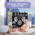 Racing Baby Monthly Milestone Blanket, Boy Racer Car Tires, Unisex 1 to 12 Months, Includes 4 Frames & 1 Headband