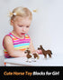 QISHOUTING Horse Mini Building Toy for Kids, Farm Animals Mini Stallion Building Blocks & Learning Toy for Girls Boys