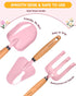Set 8 Kids Gardening Tool Toys - Pieces Quality Garden Kit for Toddlers & Kids with Shovels, Rake, Watering Can, Hat