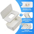 Eiszhjk Wipes Dispenser, Refillable Wipes Container Compatible with Huggies, Wipe Holder Keeps Clean, Weighted Wipe