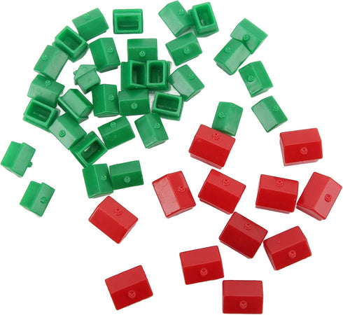 VGEBY Game Replacement Pieces, Plastic Hotels and Houses Supplement Accessories for Game Pieces