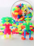 PLUS PLUS 300 Piece Neon Mix Construction Building Stem/Steam Toy, Mini Puzzle Blocks for Kids