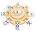 Set 3 1* 8 1 70-Sheet plusvivo Mexican Train Dominoes Accessories, Mexican Train Dominoes PCS- Pine Wooden Mexican
