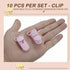 10-Pack (3/4 Inch, Pacifier Clip Replacement Ends - BPA-Free Plastic Fasteners for DIY Baby Crafts, Sewing Bibs