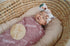 Little Jump Stretchy Jersey Knit Swaddle Blankets, Premium Cotton Floral Baby Quilt for Girls