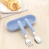 4 Pcs Toddler Utensils - Stainless Steel Forks and Spoons Baby Silverware Set with Storage Box for Safe Dining