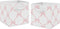 Sweet Jojo Designs Set of 2 Collapsible Fabric Storage Cubes (Pink Bows)
