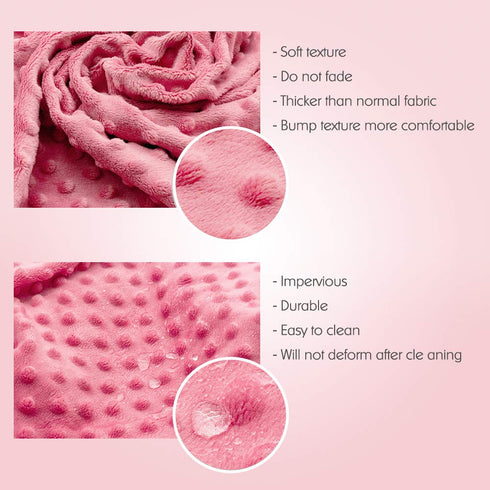 Baby Changing Pad Cover, Super Soft Plush Dot Diaper Covers for Baby Girls and Boys, Fit 32"/34'' x 16" Pad (Strawberry