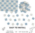 REDUCIO! 150 1:12 pcs, Dollhouse Flooring, Scale Doll House Tiles, Miniature Checkerboard Floor, (Blue and Soft Grey)