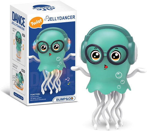 Dancing Jellydancer Baby Toy, Crawling Infant Tummy Time Toy,Dancing Loud Music Crawling