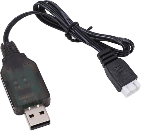 RC USB Charging Cable, 7.4V 1000mA Lipo Battery Charger for 1:16 Remote Control Car