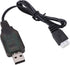 RC USB Charging Cable, 7.4V 1000mA Lipo Battery Charger for 1:16 Remote Control Car