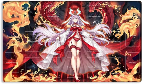New Mlikemat TCG CCG OCG Playmat with Zones + Free Bag (ZD039-640-A)