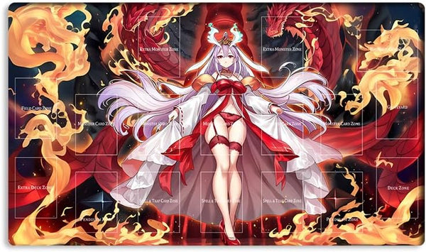 New Mlikemat TCG CCG OCG Playmat with Zones + Free Bag (ZD039-640-A)
