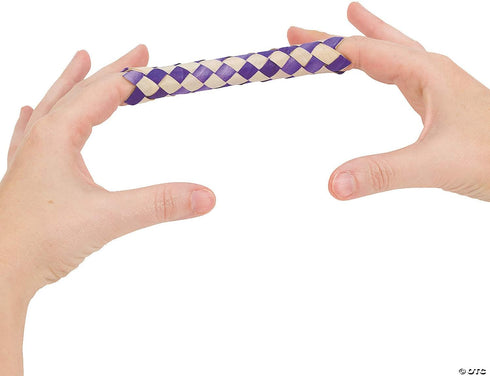 Fun Express Finger Traps, Classic Party Toys, Bulk Set of 72 Assorted Colors
