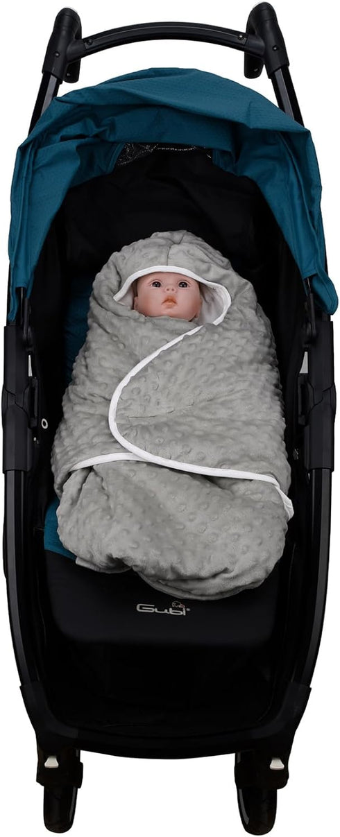Bebamour Winter Car Seat Cover & Baby Swaddle Blanket for Newborns