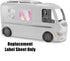 Replacement Labels for Barbie Doll Dream-Camper Playset, Replacement Camper Stickers Set A