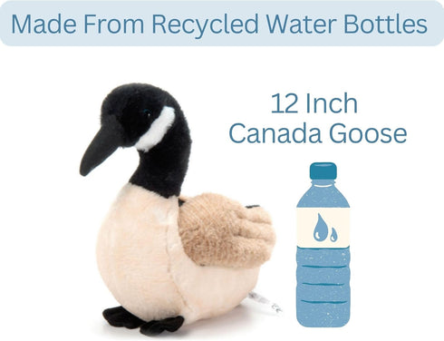 12 inches The Petting Zoo Canada Goose Stuffed Animal Plushie, Gifts for Kids, Wild Onez Animals, Goose Plush Toy