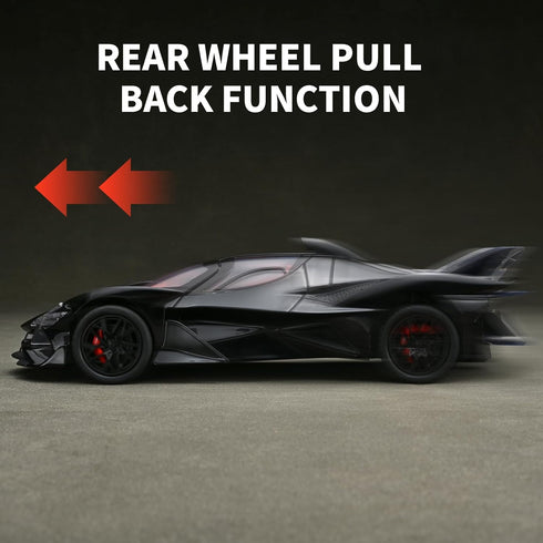 RZAPE 1/24 3-12Black Spray Project EVO Toy Cars Diecast Cars Metal Car Carros De Coleccion,Model Car Kits for Adults