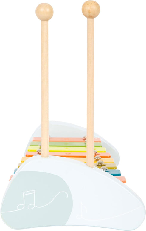 3+ Small Foot Wooden Kids Xylophone Groovy Beats Color-Coded Musical Instrument Toy with Mallets & Sheet Music Early