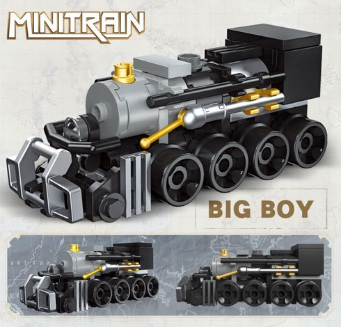 6 1 Set 463 6 Set, Apostrophe Games in Steam Trains Building Block Pcs Variety of Trains, Unique Retro Style Model